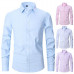 Mens Dress Shirts Clothes Long Sleeve Formal Business Work Pocket Casual Shirts