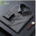 Mens Clothes Shirts Formal Long Sleeves Business Strips Casual Dress Shirts Tops