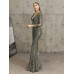 Sexy V Neck Evening Dress Long Formal Party Gown Sequin long Sleeve Vestidos