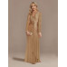 2023 Luxury long sleeve V-neck evening dress Party women's sequins dress