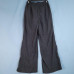 Women's Black Elastic Waist Pants with Short Pants Lining Size S