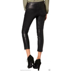 Women Leather Pant Genuine Soft Lambskin Leather Bikers Ladies Pants Trouser-031