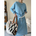 New Casual Loose Sweater Dress Suit Fashion Ladies Suit 2023 Spring and Autumn