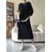 New Casual Loose Sweater Dress Suit Fashion Ladies Suit 2023 Spring and Autumn