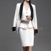 Fashion Women's Suit Slim-fit Jacket Suit Skirt Business Party Banquet Blazers