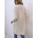 Women's cardigan sweater autumn and winter long coat knitted sweater