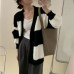 Fashion Women's Faux Mink Fur Sweater Cardigan Loose Knit Tops Travel Knitwear