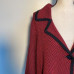 Josephine Chaus Women's Red Black Chevron One Button Sweater M