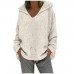 Womens Long Sleeve Hoodies Knitted Sweater Casual Solid Winter Baggy Jumper Tops